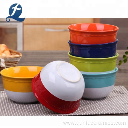 Wholesale Printing Colorful Tableware Mixing Salad Bowl Set